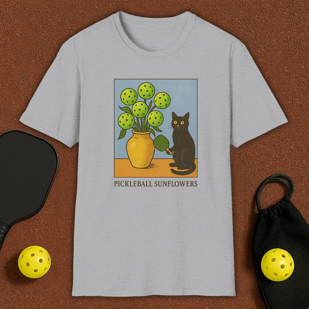 Sunflowers Haloween Pickleball T-Shirt