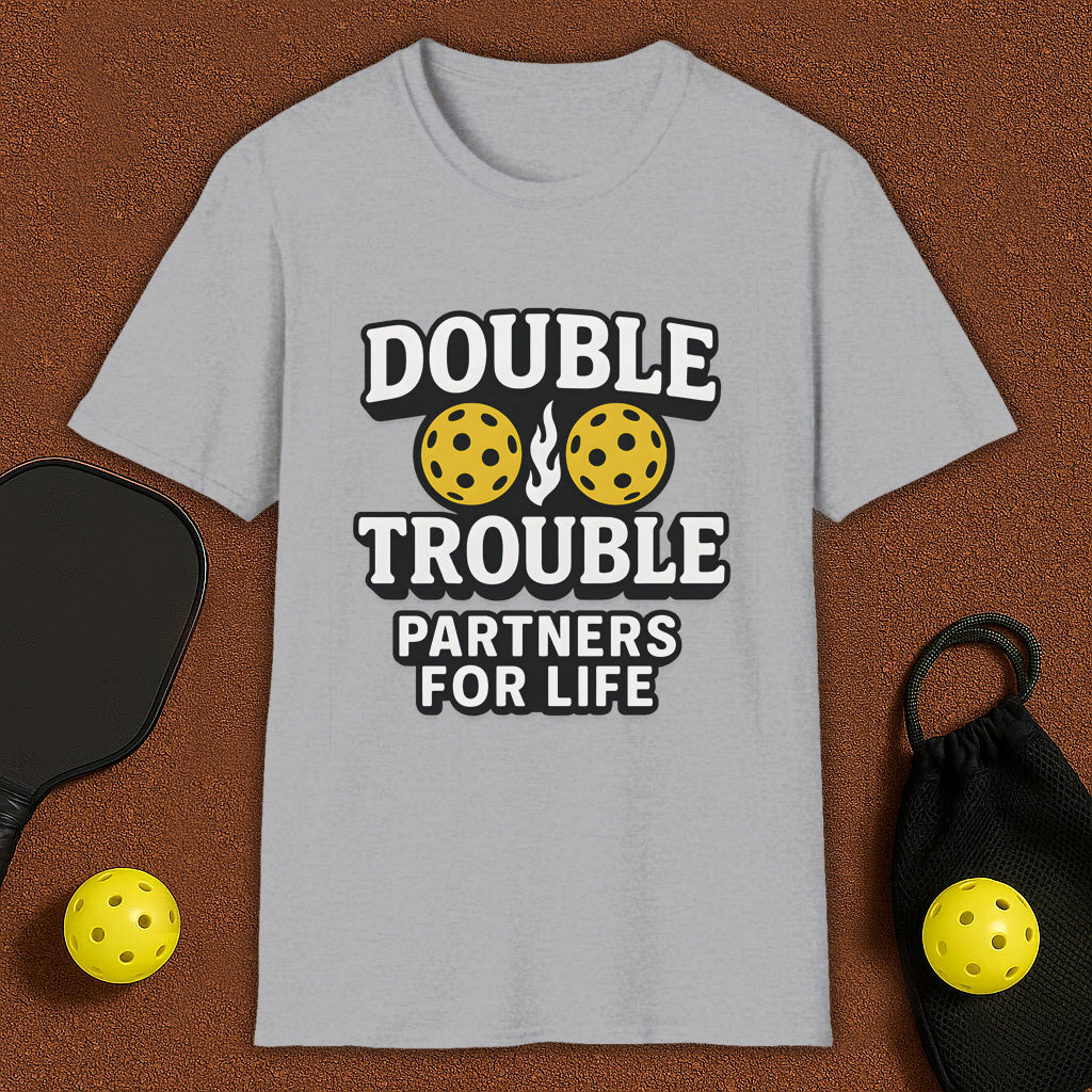 Double Trouble Partners Pickleball T-Shirt