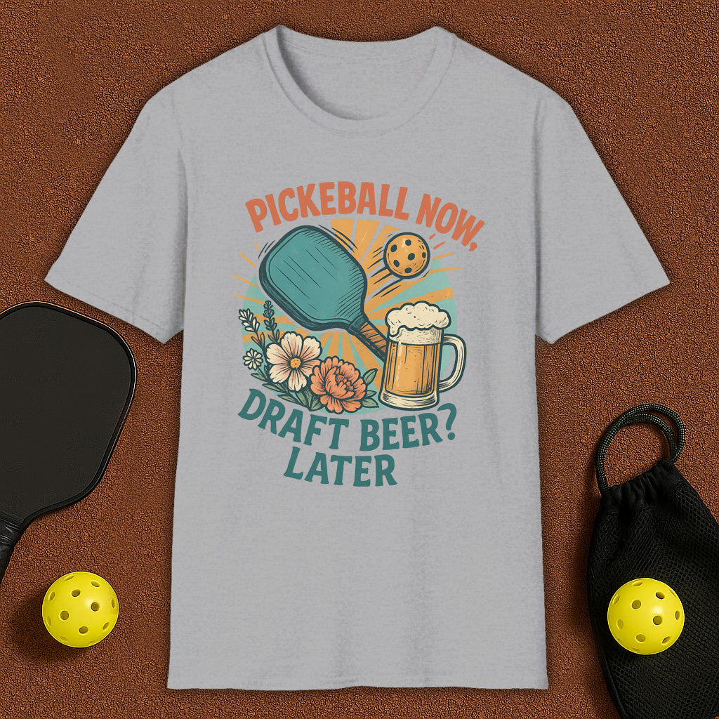 Beer Later? Pickleball T-Shirt