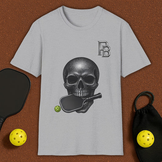PB Skull Designer Pickleball T-Shirt