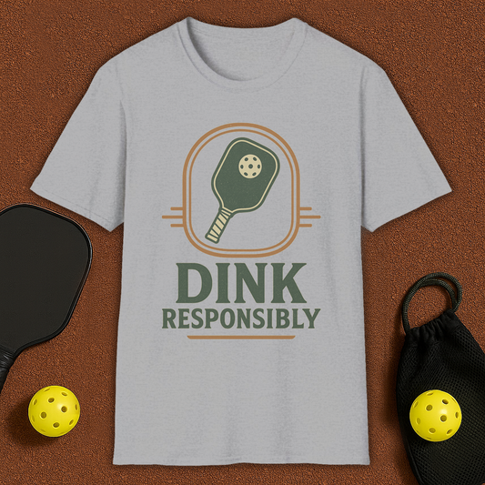 Dink Responsibly Pickleball T-Shirt