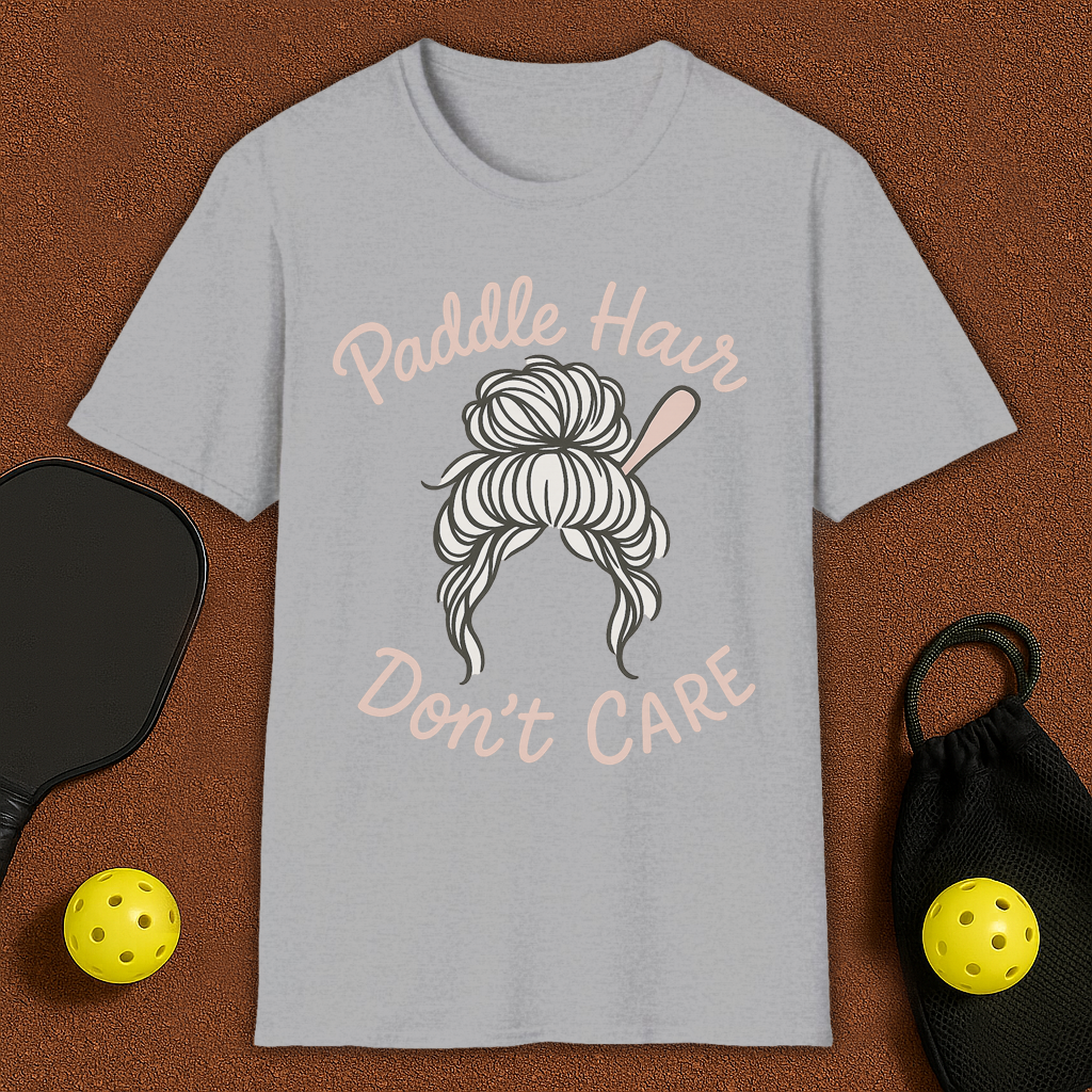 Paddle Hair Pickleball T-Shirt