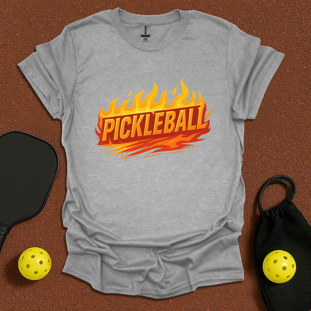 Pickleball Flames T-Shirt