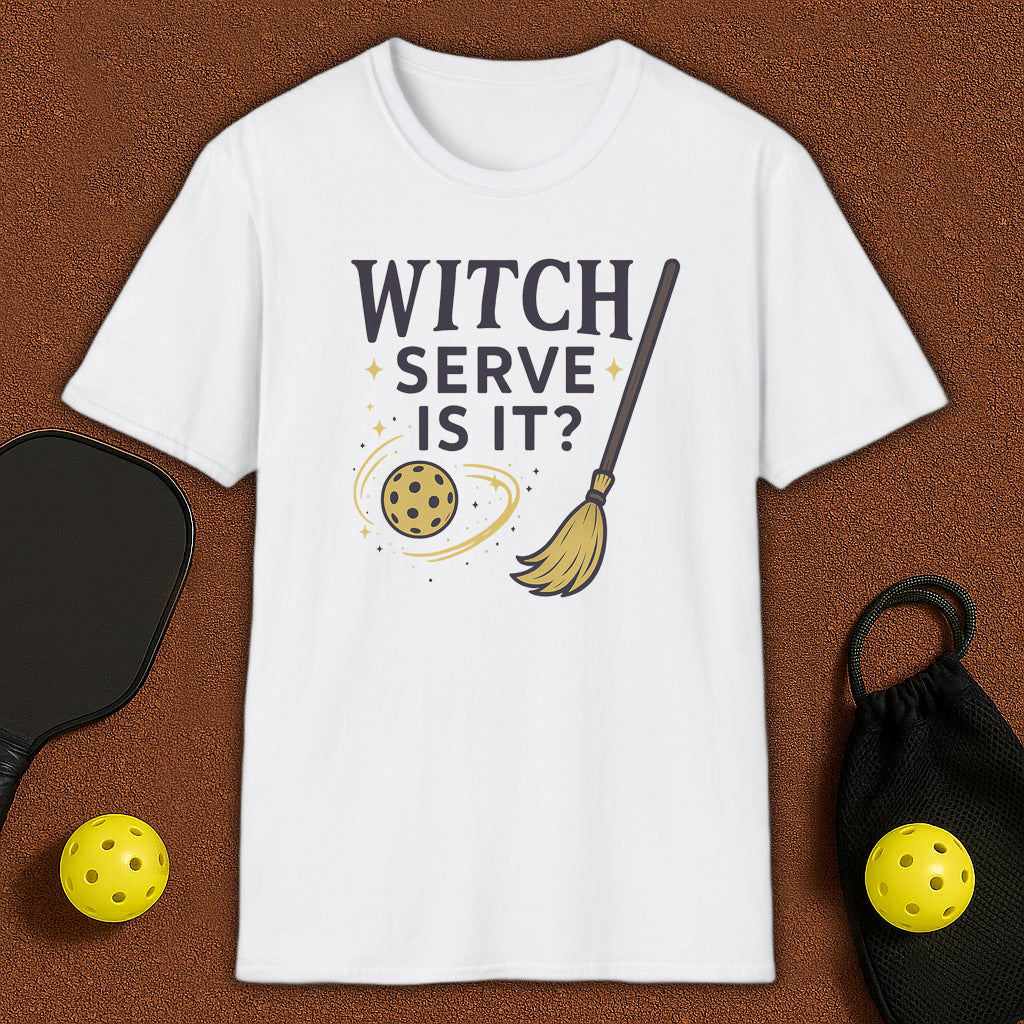 Witch Serve Haloween Pickleball T-Shirt