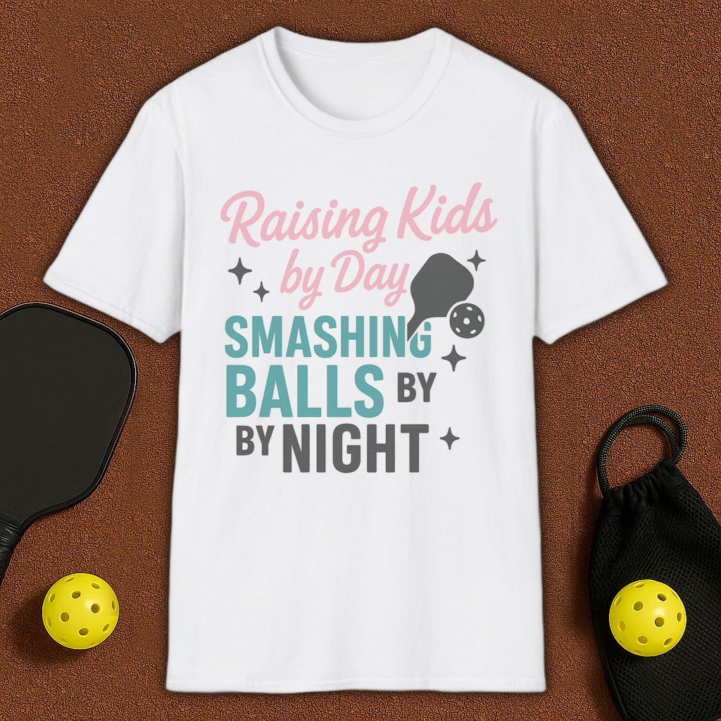 Raising Kids By Day Pickleball T-Shirt