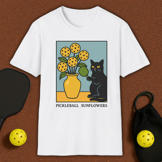 Sunflowers 2 Haloween Pickleball T-Shirt