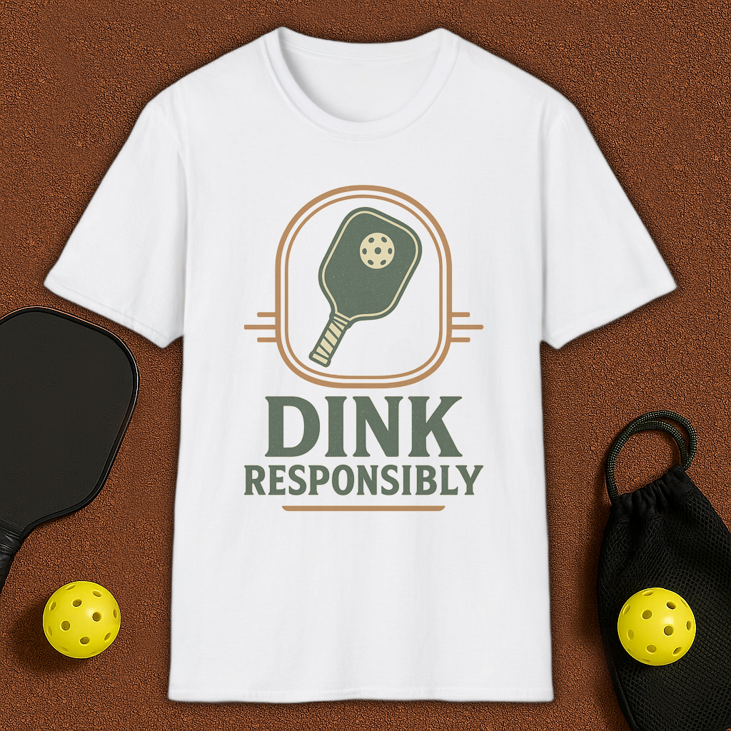 Dink Responsibly Pickleball T-Shirt