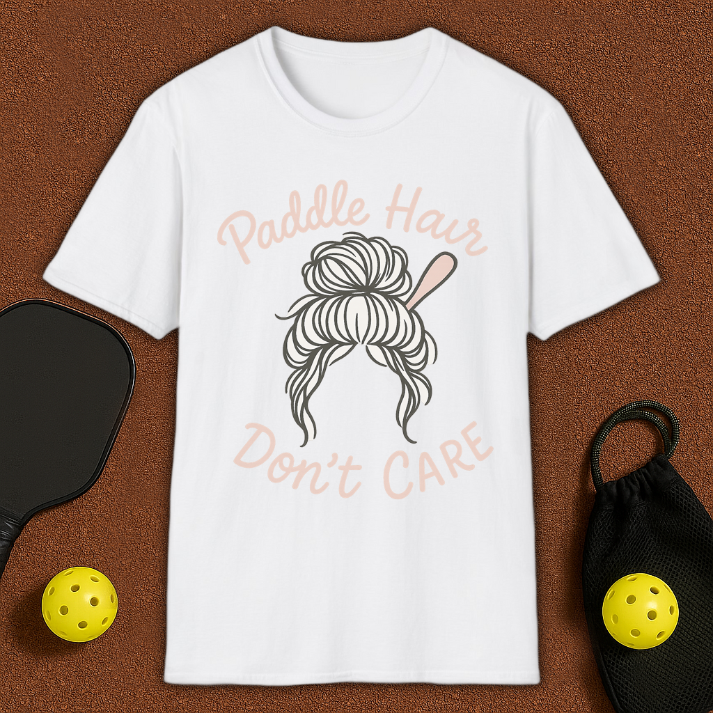 Paddle Hair Pickleball T-Shirt