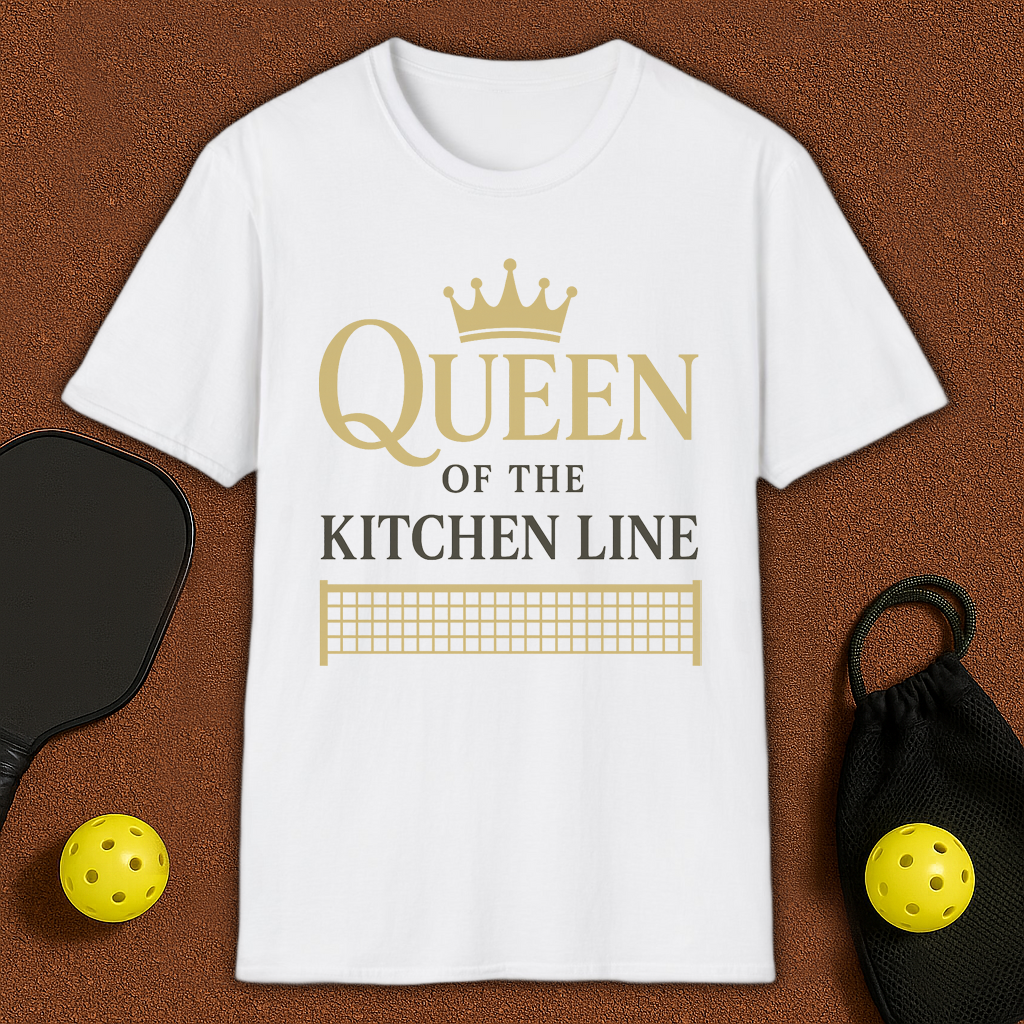 Queen Of The Kithcen Line Pickleball T-Shirt