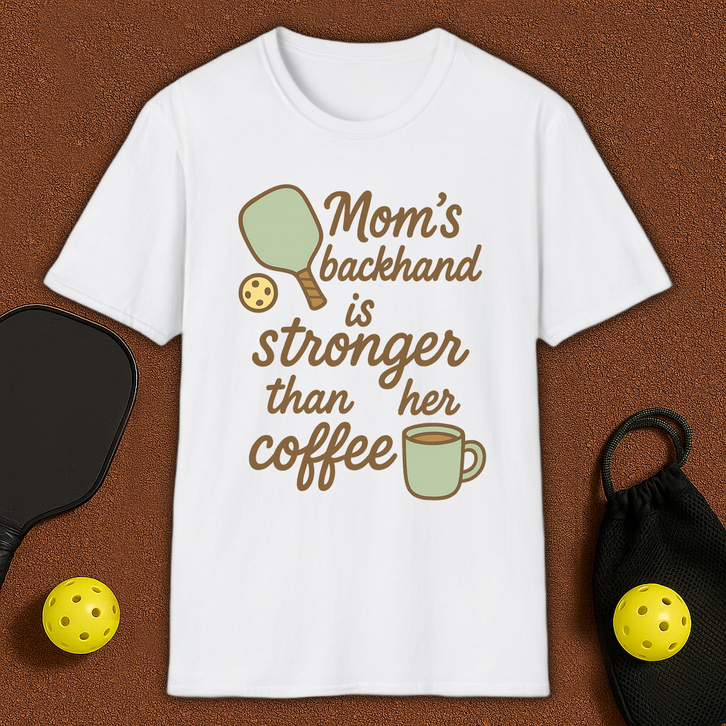 Mom's Backhand Pickleball T-Shirt
