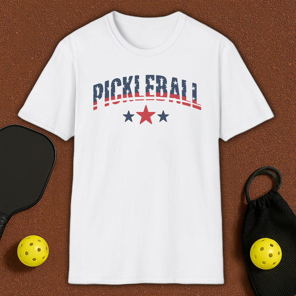 USA FLAG 2 Pickleball T-Shirt