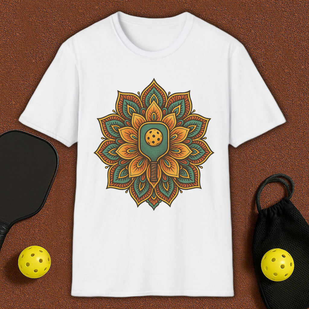 Colorfull Mandala Yoga Pickleball T-Shirt