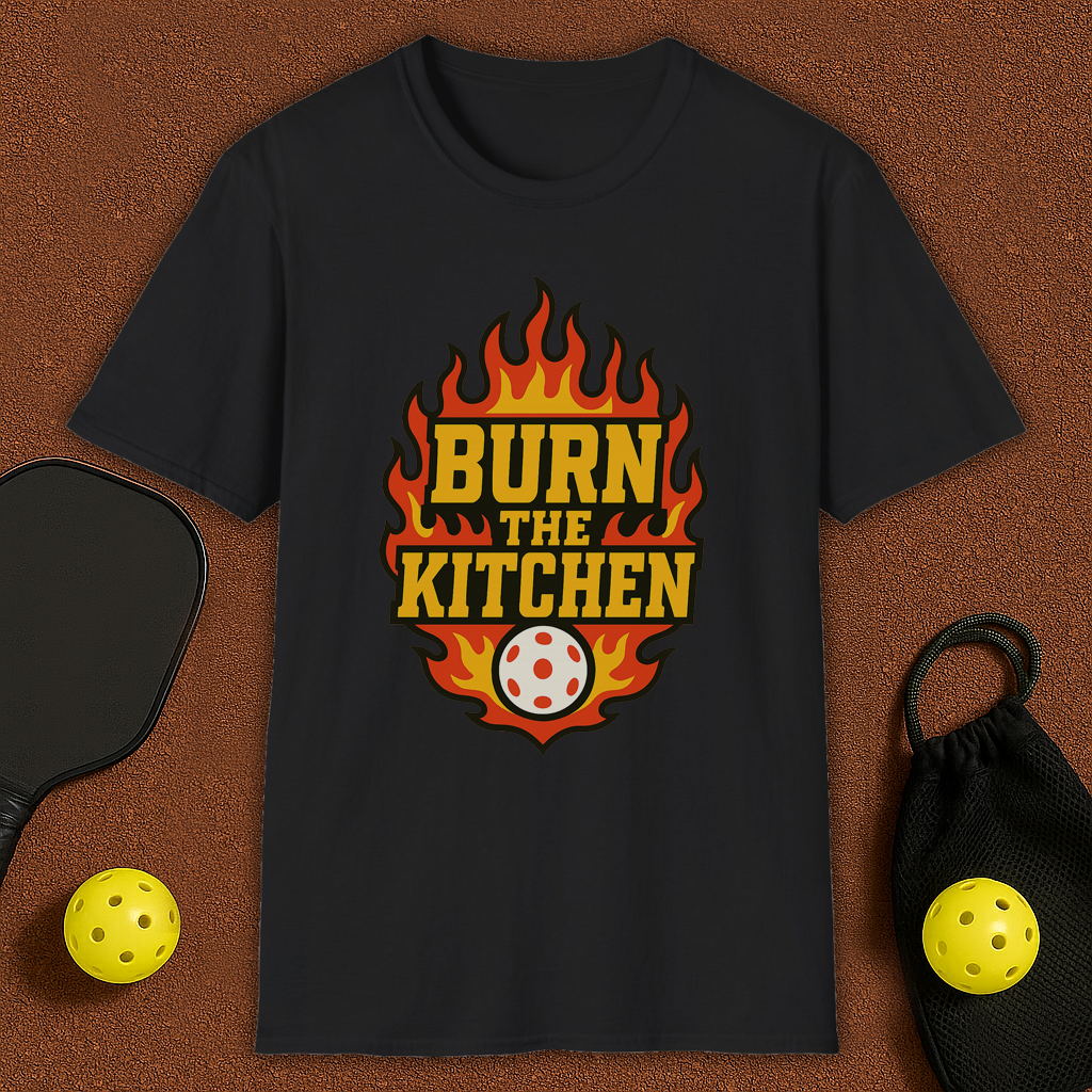 Flames Kitchen Pickleball T-Shirt