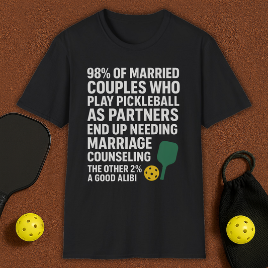 Maried Couples in Pickleball T-Shirt