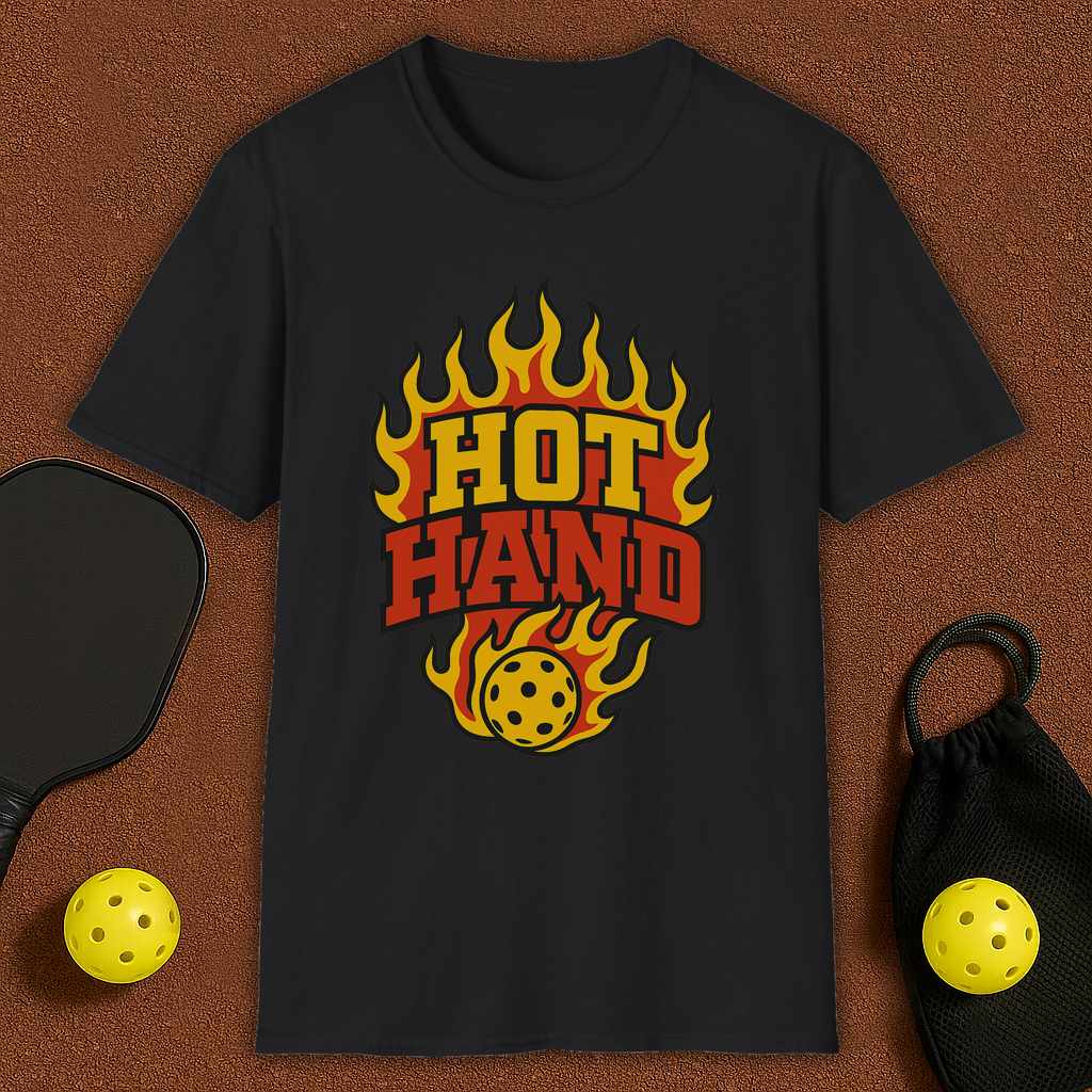Hot Hand Flames Pickleball T-Shirt
