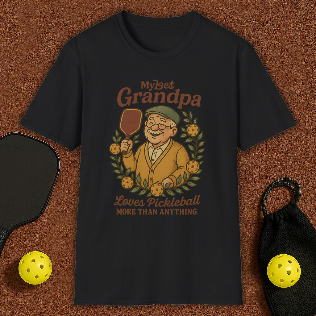 My Best Grandpa Pickleball T-Shirt