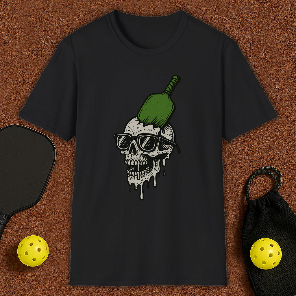 Crushed Skull With Padle Pickleball T-Shirt