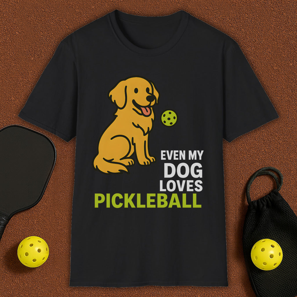 Even My Retriver Loves Pickleball T-Shirt