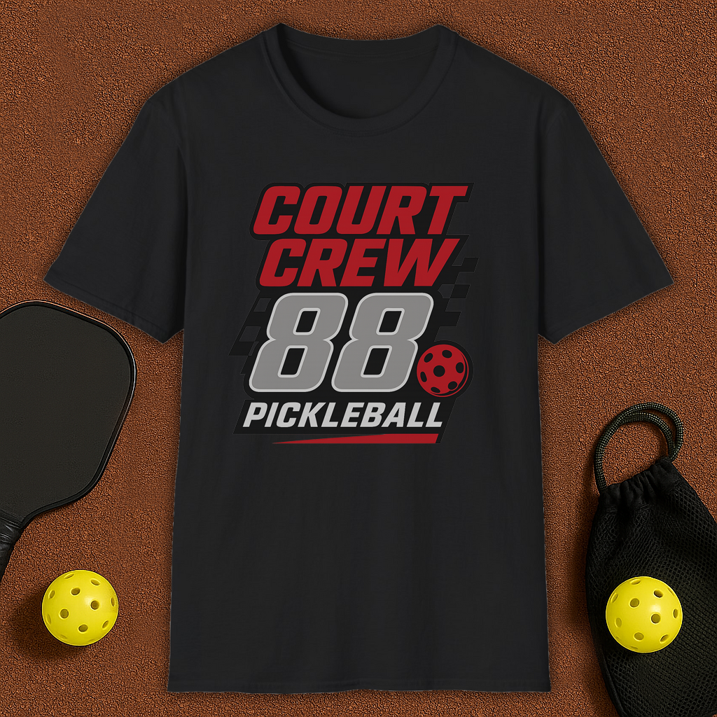 Court Crew Nascar style Pickleball T-Shirt