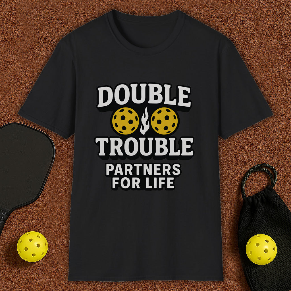 Double Trouble Partners Pickleball T-Shirt