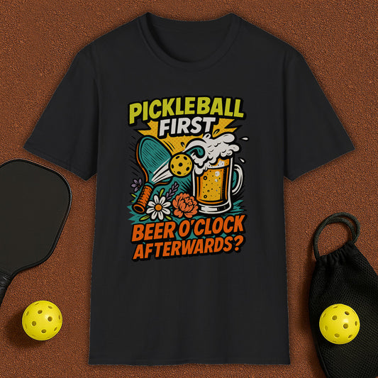 Beer O'Clock After Pickleball T-Shirt