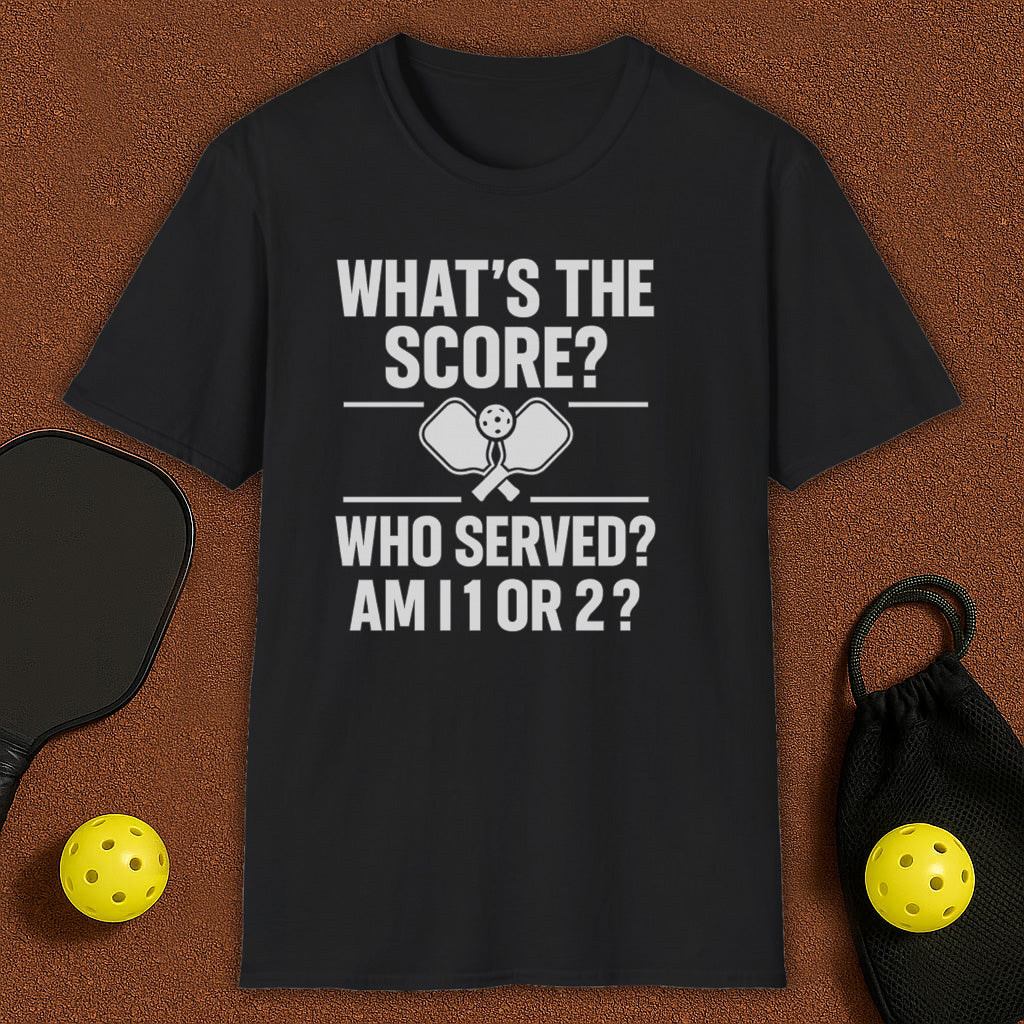 Who Served First?! Pickleball T-Shirt