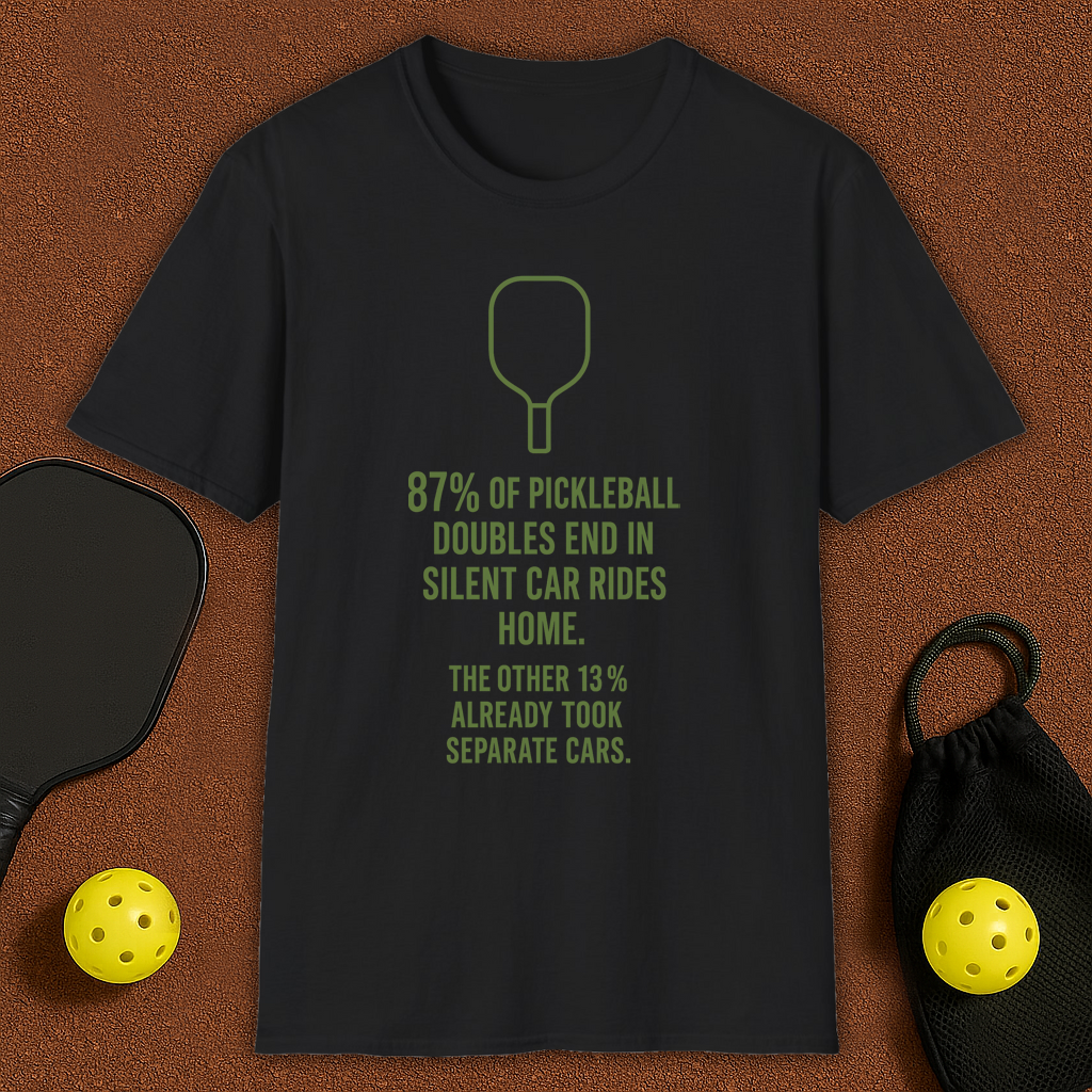 Silent Car Rides Pickleball T-Shirt