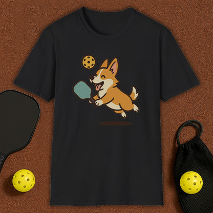 Corgi Dog Loves Pickleball T-Shirt
