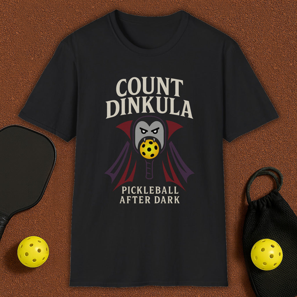 Haloween Dinkula Pickleball T-Shirt