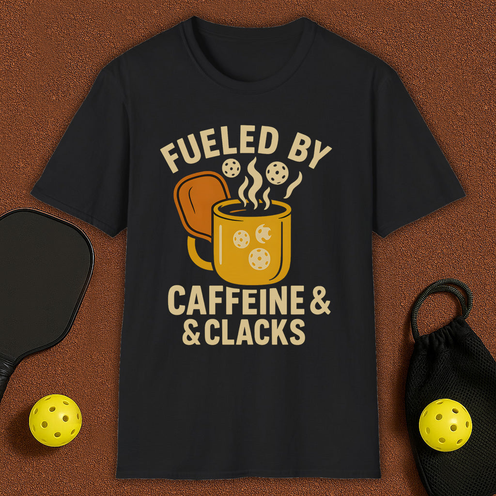 Fueled by Caffeine & Clacks T-Shirt