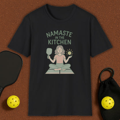 Namaste in the Kitchen Meditation Pickleball T-Shirt