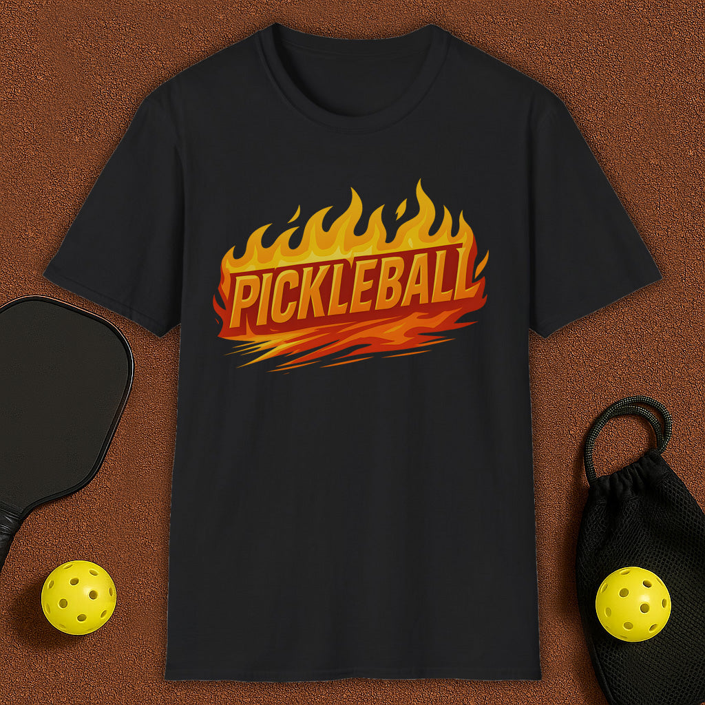 Pickleball Flames T-Shirt