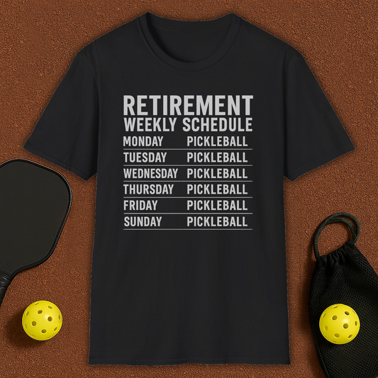 Retirement Week Plan Pickleball T-Shirt