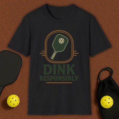 Dink Responsibly Pickleball T-Shirt