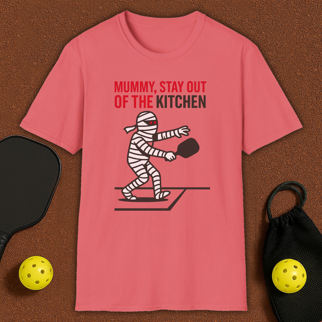 Kitchen Mummy Haloween Pickleball T-Shirt