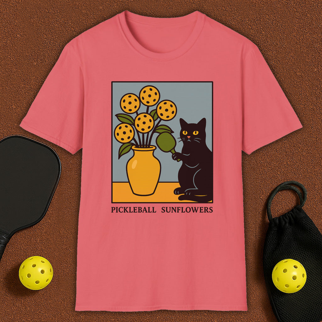 Sunflowers 2 Haloween Pickleball T-Shirt