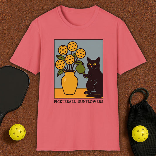 Sunflowers 2 Haloween Pickleball T-Shirt