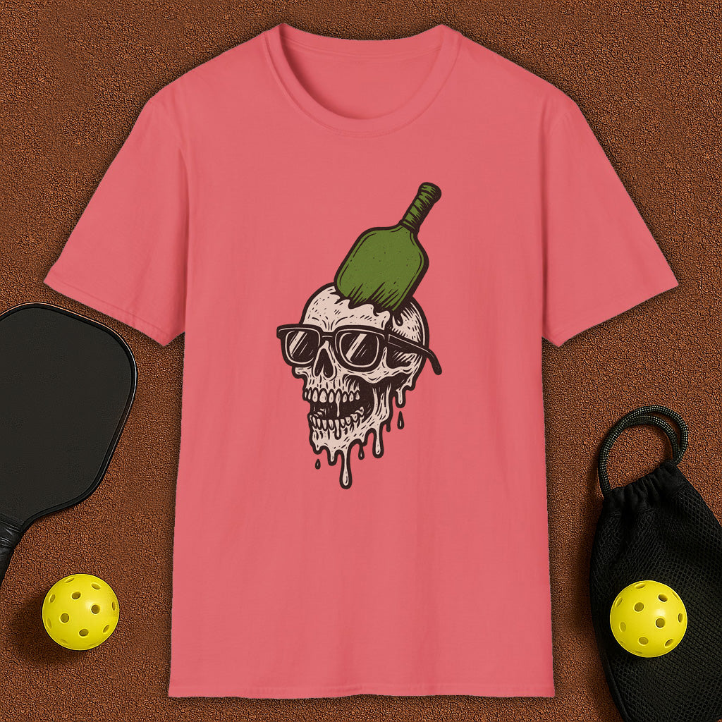 Crushed Skull With Padle Pickleball T-Shirt