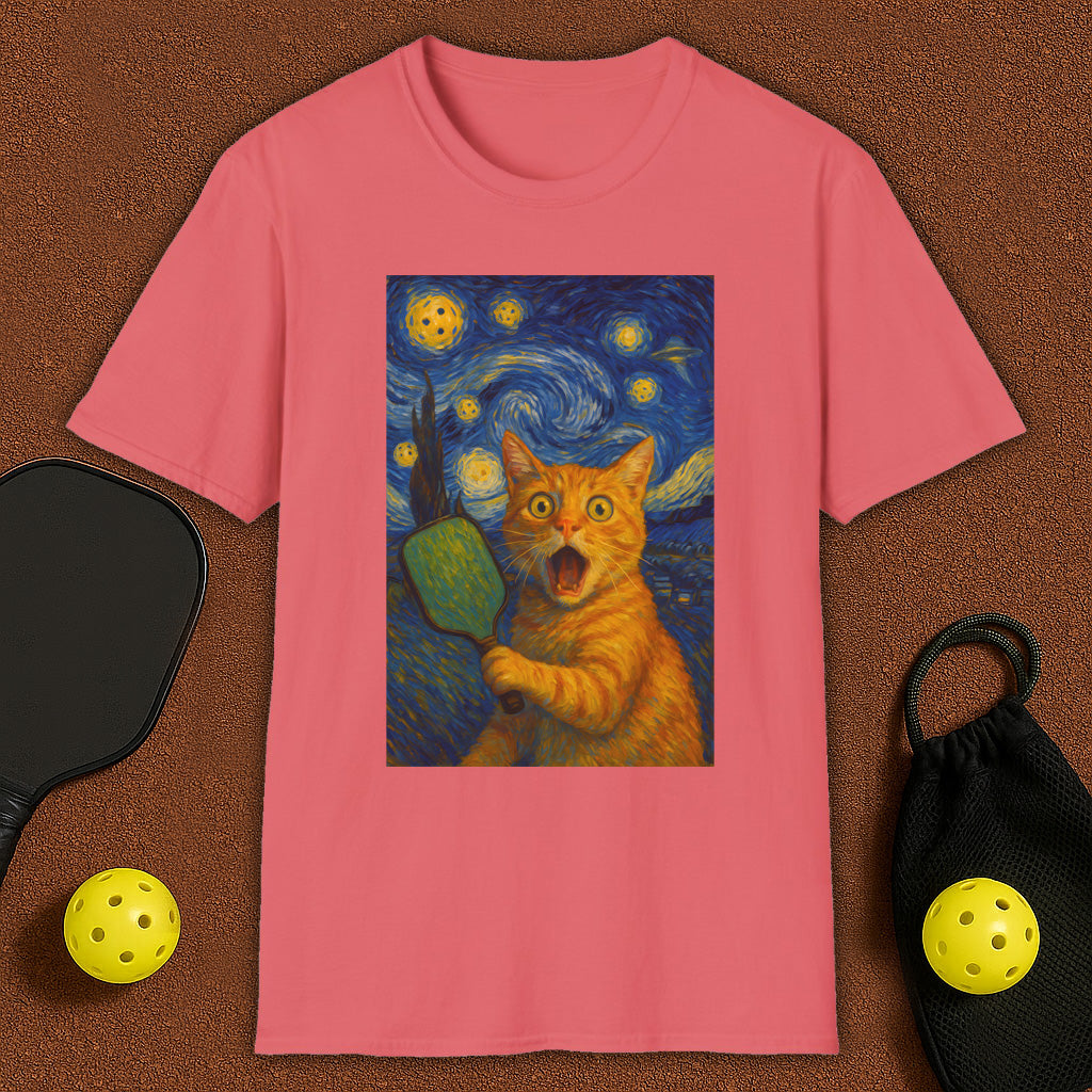 Cat Dali Pickleball T-Shirt