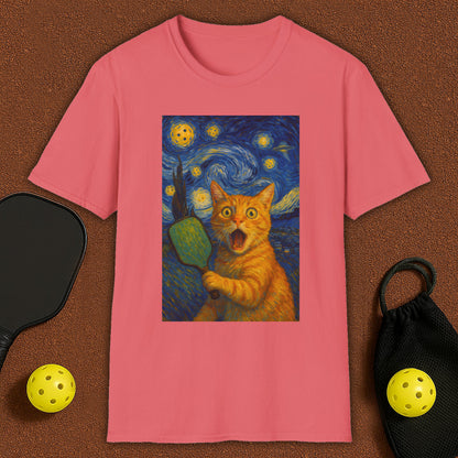 Cat Dali Pickleball T-Shirt