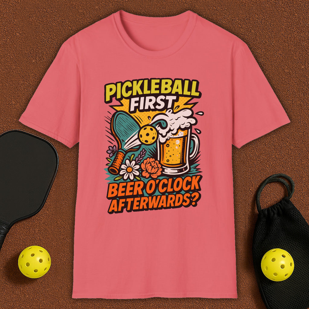 Beer O'Clock After Pickleball T-Shirt