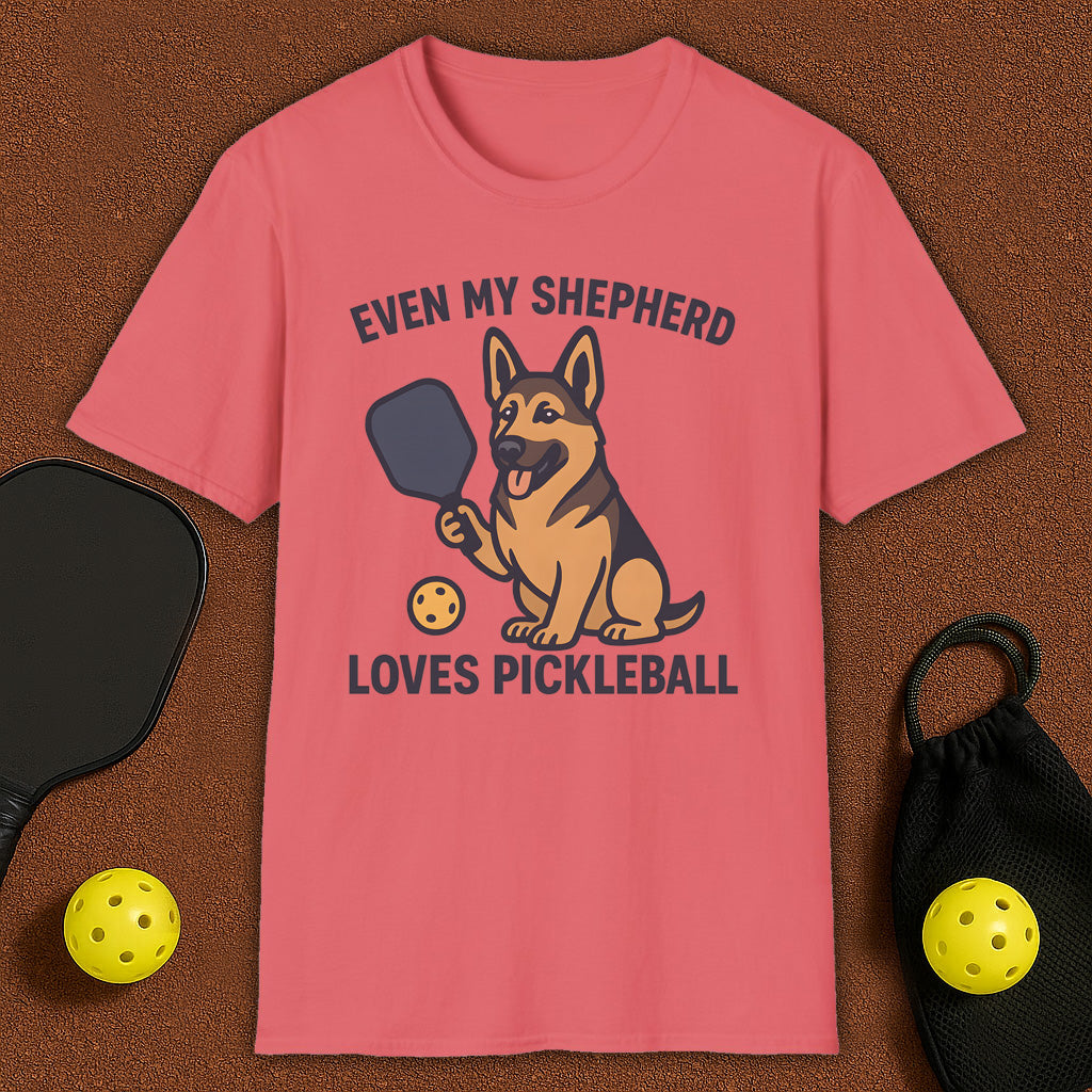 Even My Shepherd Loves Pickleball T-Shirt