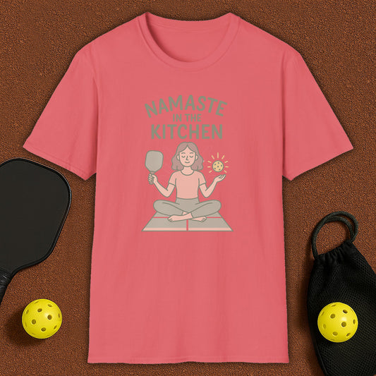 Namaste in the Kitchen Meditation Pickleball T-Shirt