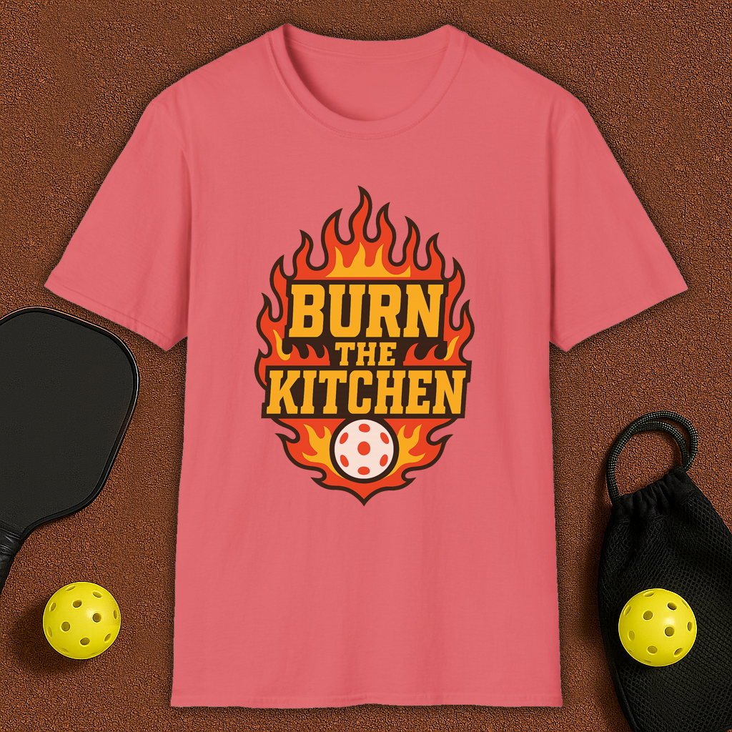 Flames Kitchen Pickleball T-Shirt