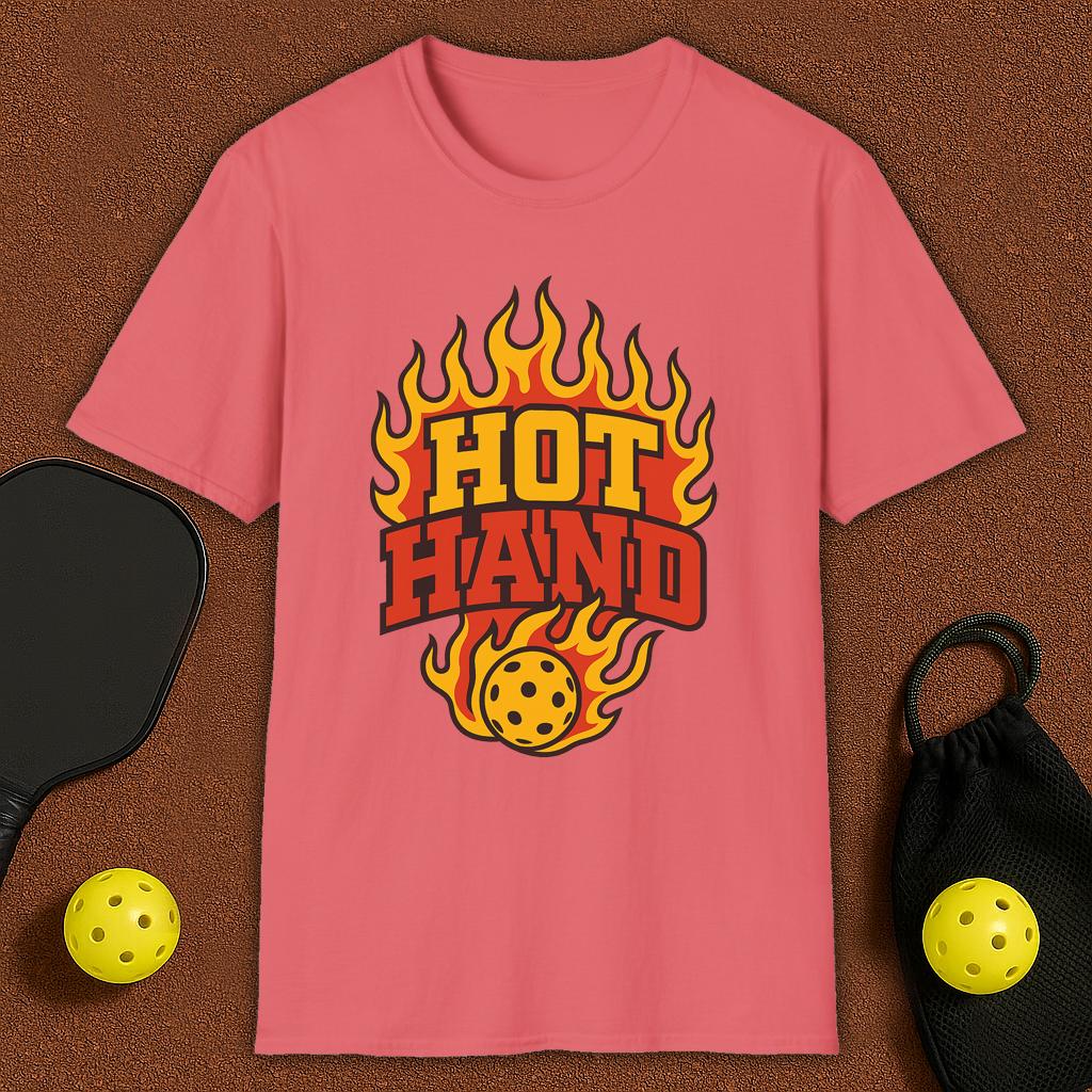 Hot Hand Flames Pickleball T-Shirt