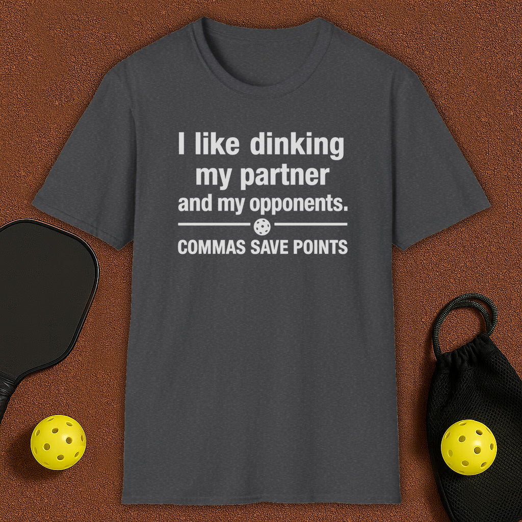 Commas Saves Pickleball T-Shirt