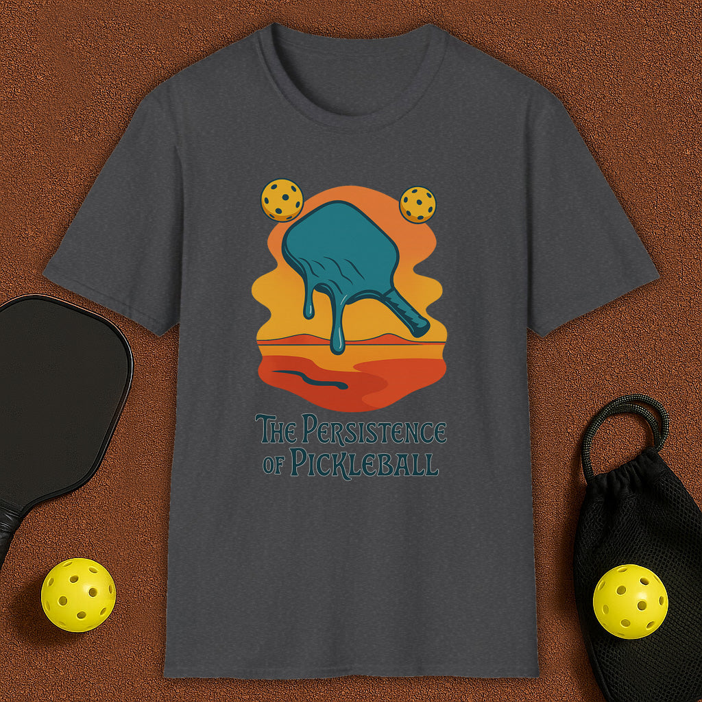 Salvador Dali Style Pickleball T-Shirt