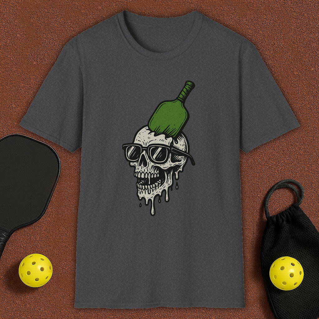 Crushed Skull With Padle Pickleball T-Shirt