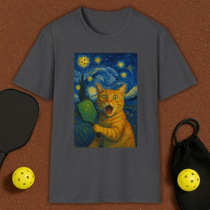 Cat Dali Pickleball T-Shirt