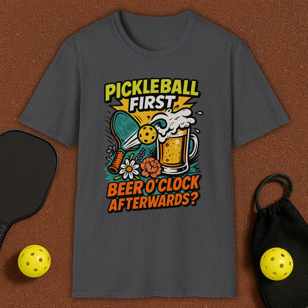 Beer O'Clock After Pickleball T-Shirt